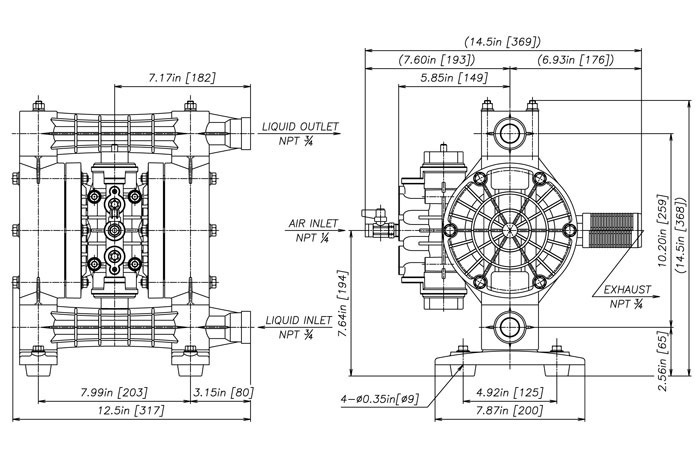 NDP-20-PP Polypropylene, NPT