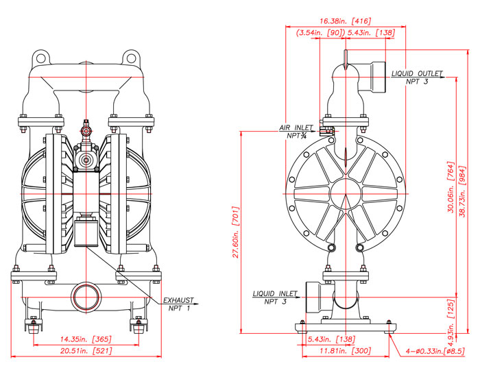 NDP-80 Cast Iron, NPT