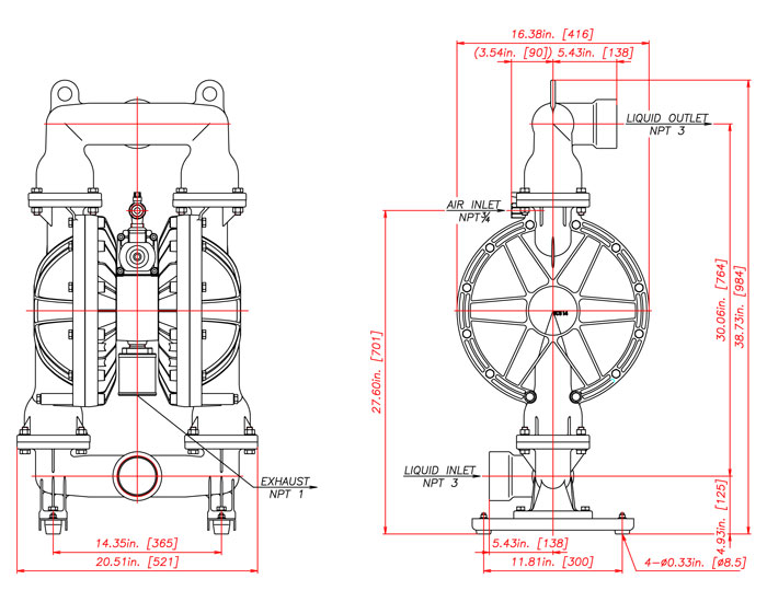 NDP-80 Stainless Steel, NPT